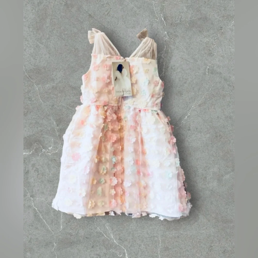 NWT Us Angels Girls Sleeveless Illusions Dress